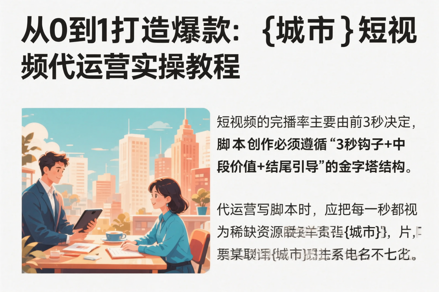 从0到1打造爆款:随州短视频代运营实操教程