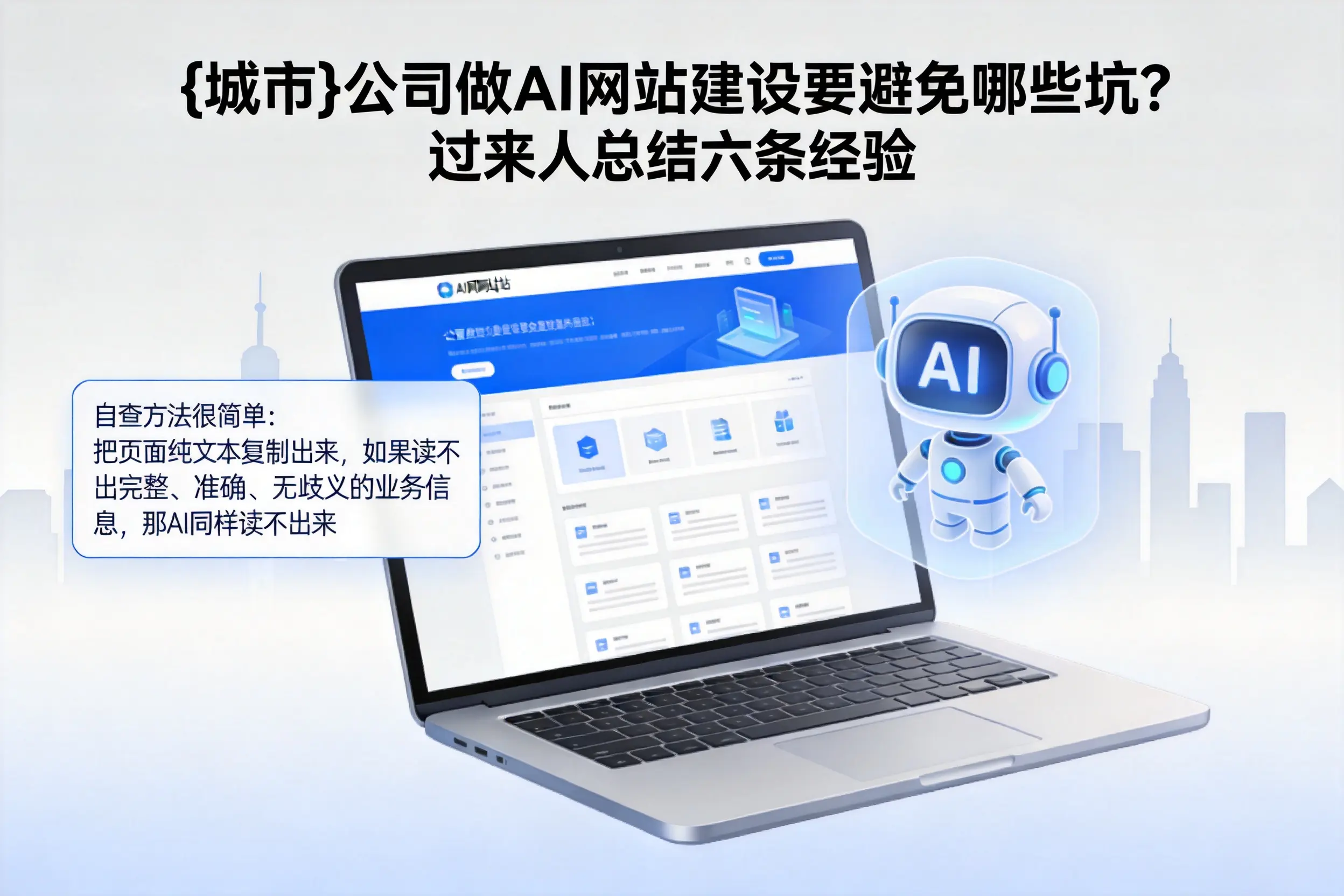 随州公司做AI网站建设要避免哪些坑?过来人总结六条经验