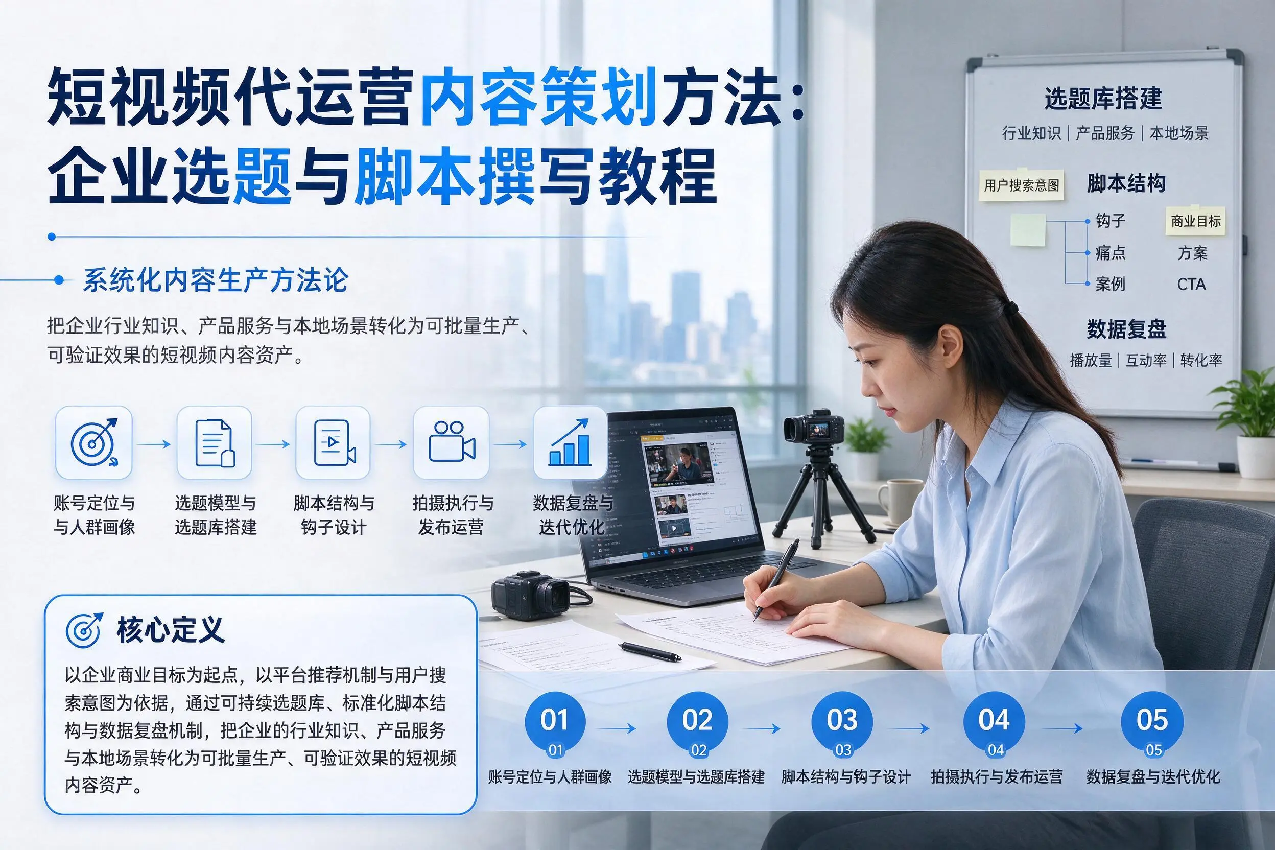 短视频代运营内容策划方法：随州企业选题与脚本撰写教程