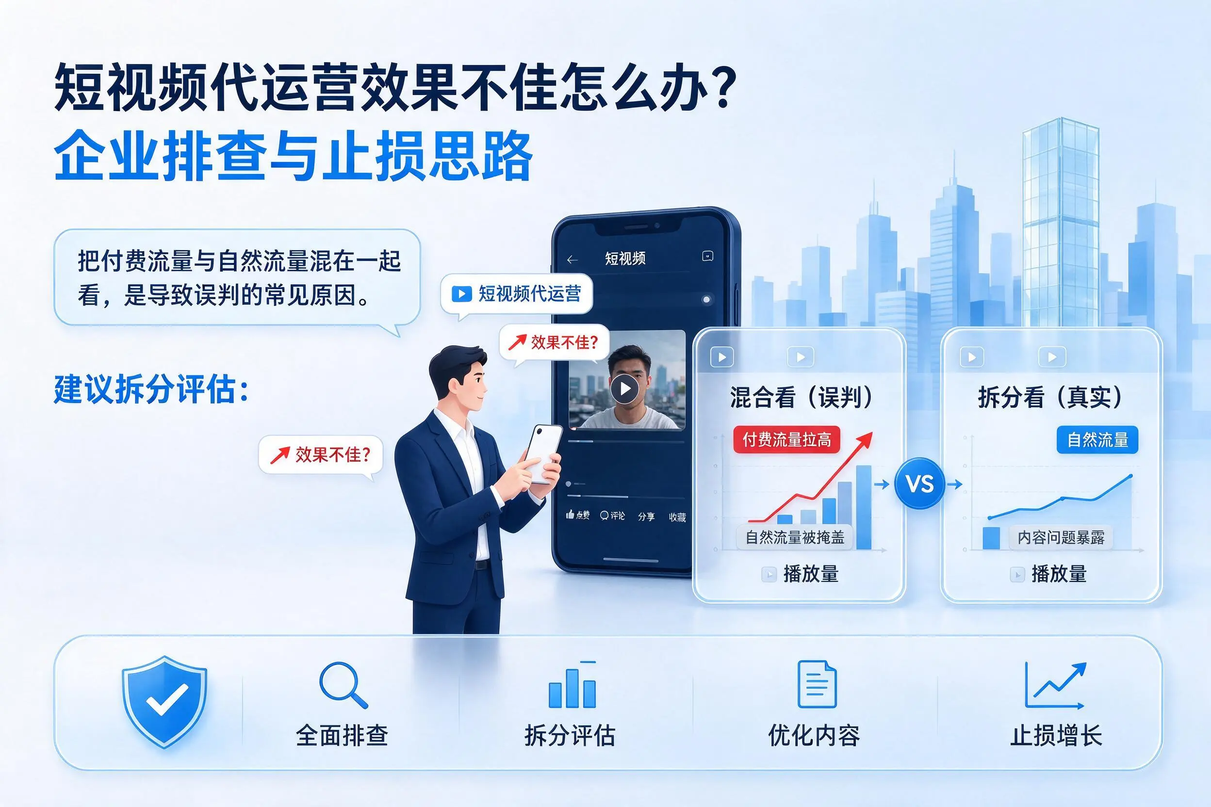 短视频代运营效果不佳怎么办?随州企业排查与止损思路