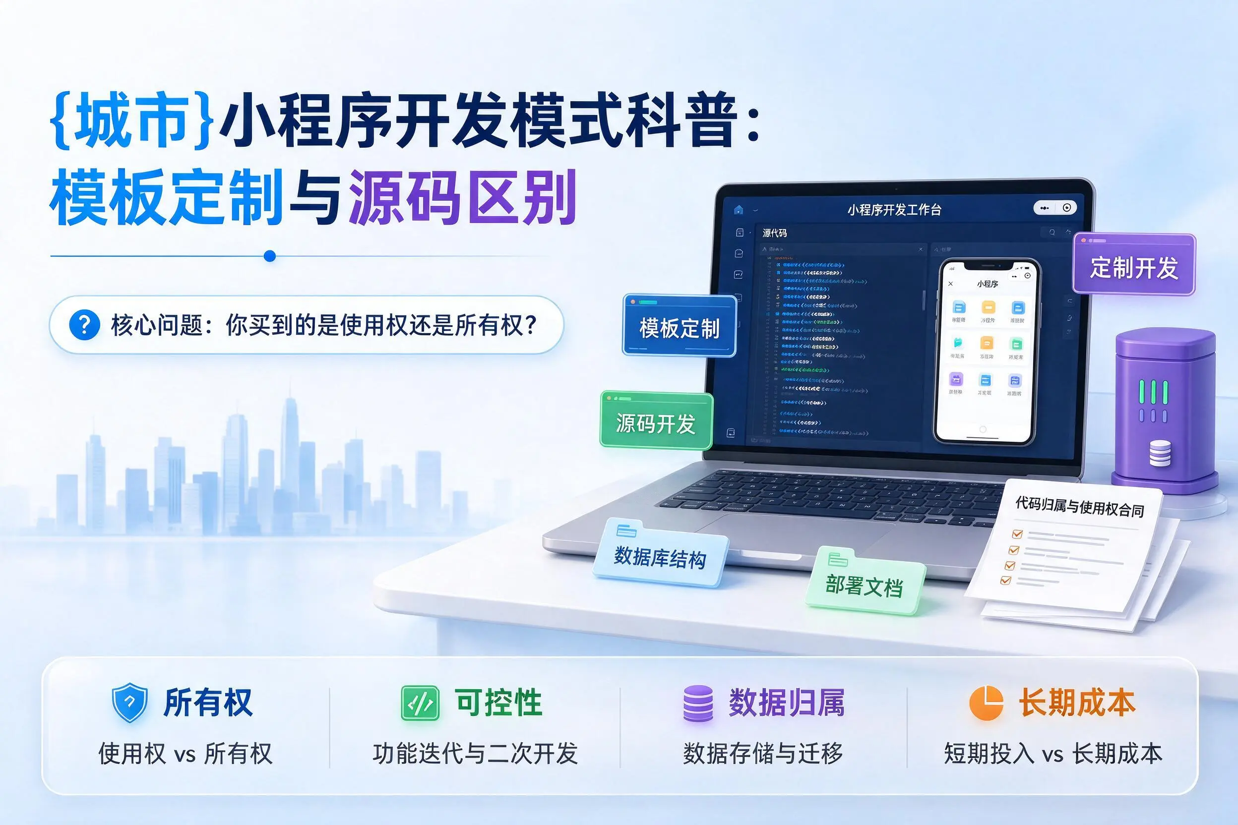 随州小程序开发模式科普:模板定制与源码区别