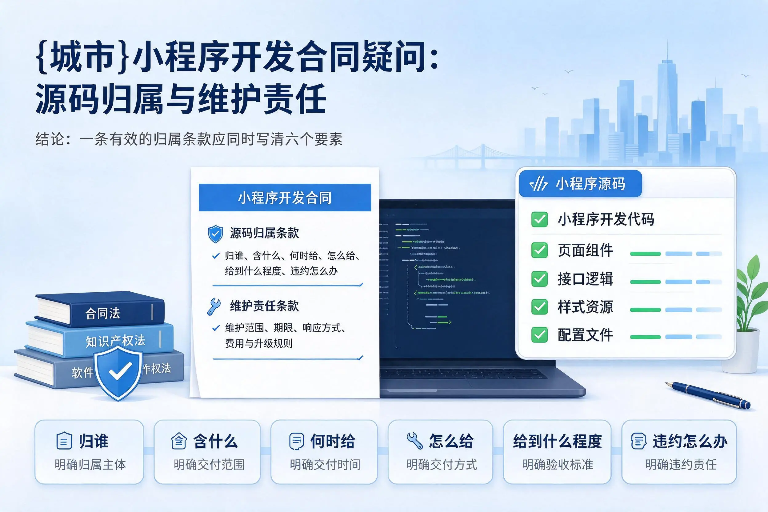 随州小程序开发合同疑问：源码归属与维护责任