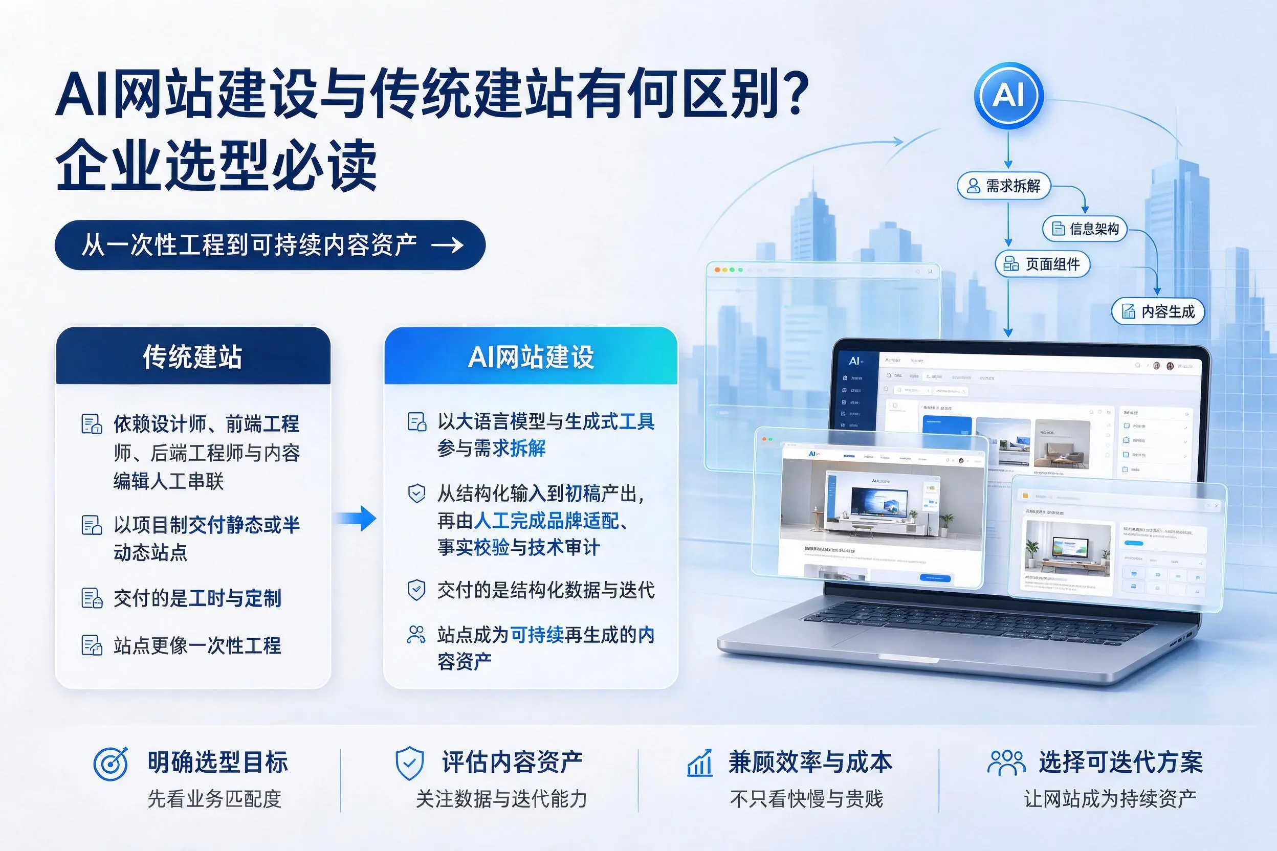 AI网站建设与传统建站有何区别？随州企业选型必读