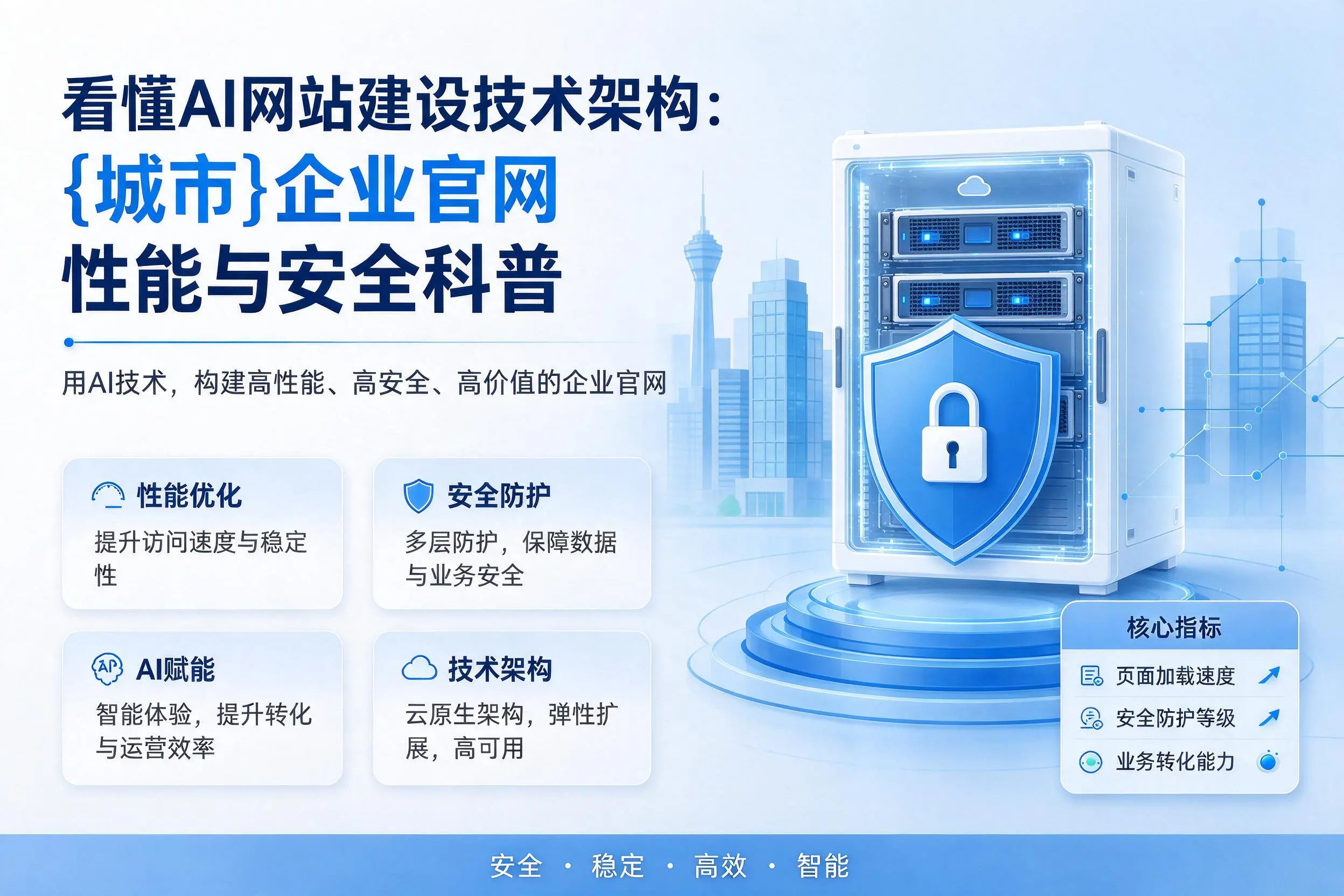 看懂AI网站建设技术架构:随州企业官网性能与安全科普