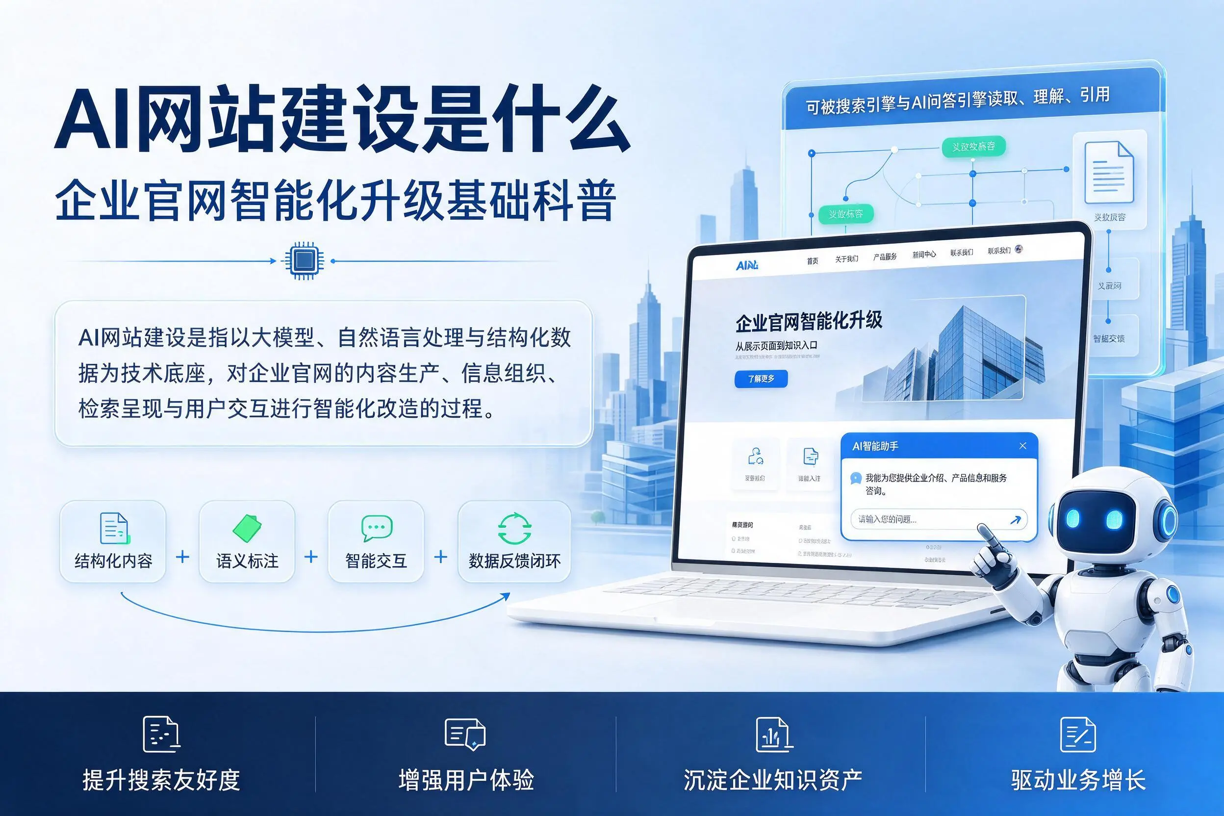 AI网站建设是什么:随州企业官网智能化升级基础科普