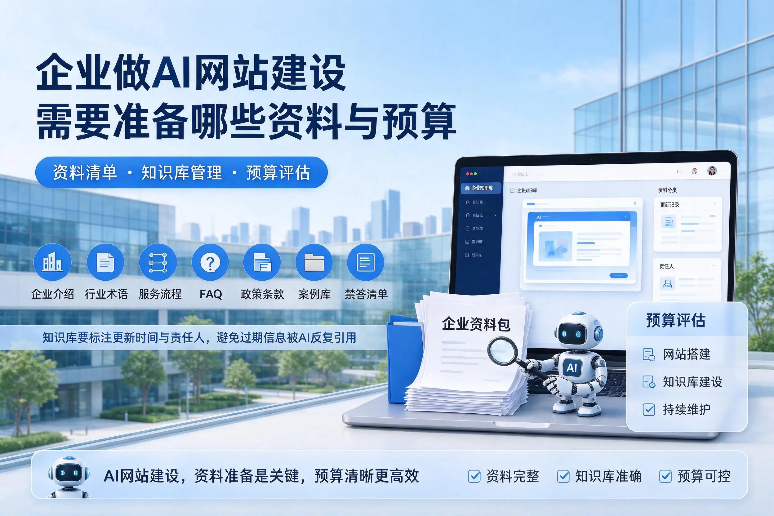 随州企业做AI网站建设需要准备哪些资料与预算