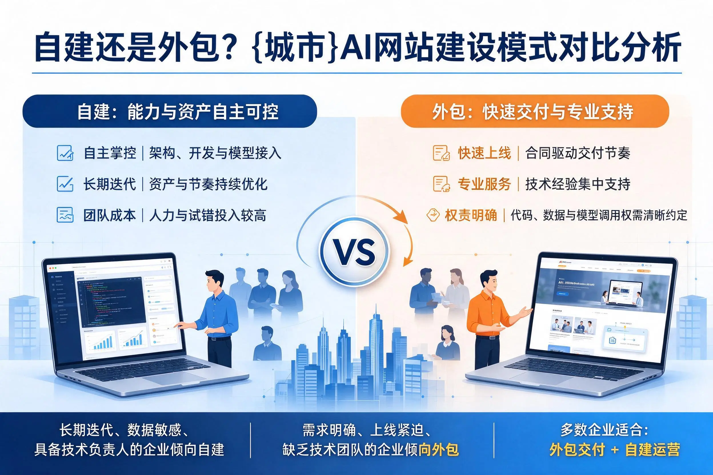 自建还是外包?随州AI网站建设模式对比分析