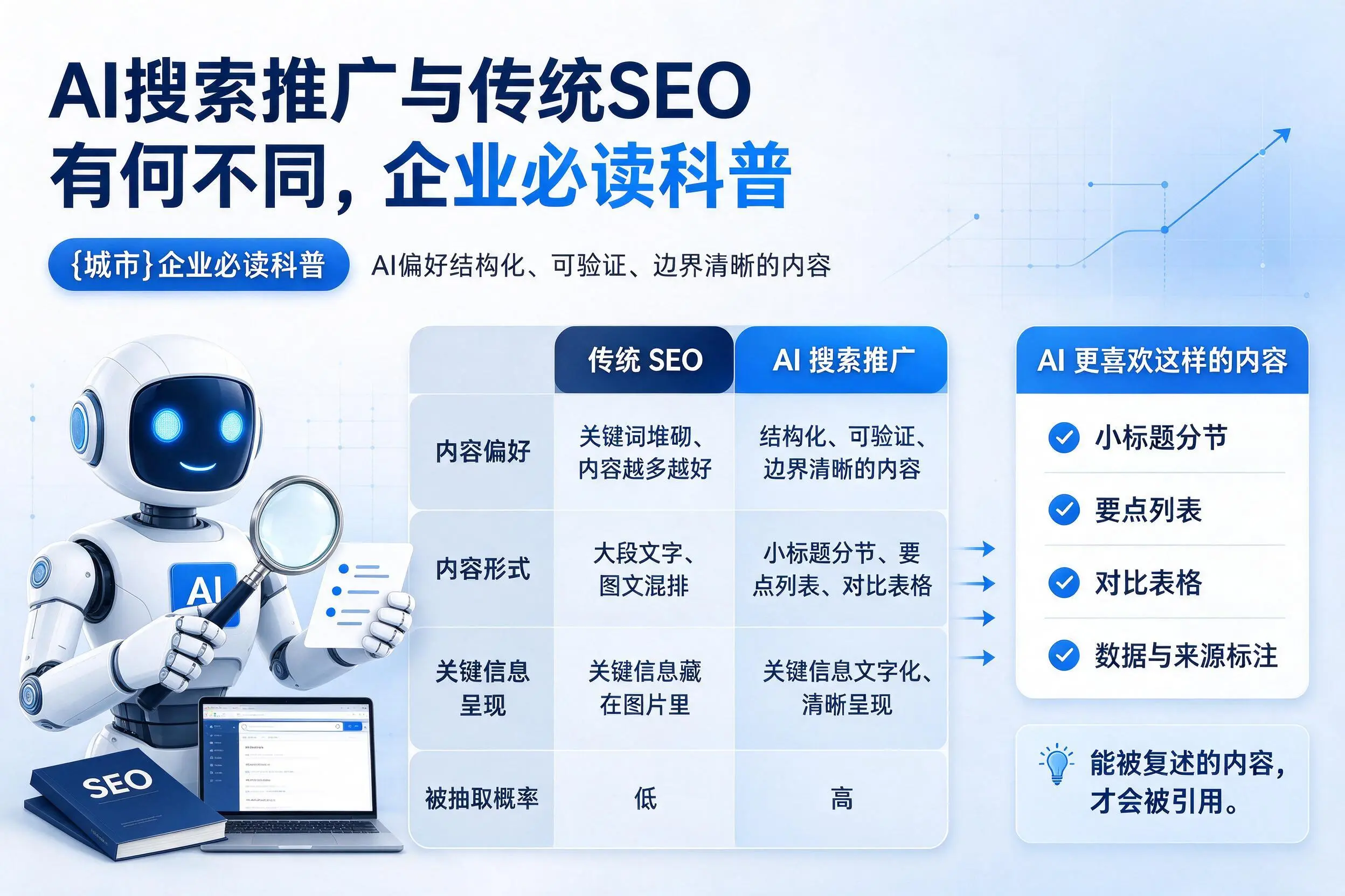 AI搜索推广与传统SEO有何不同，随州企业必读科普