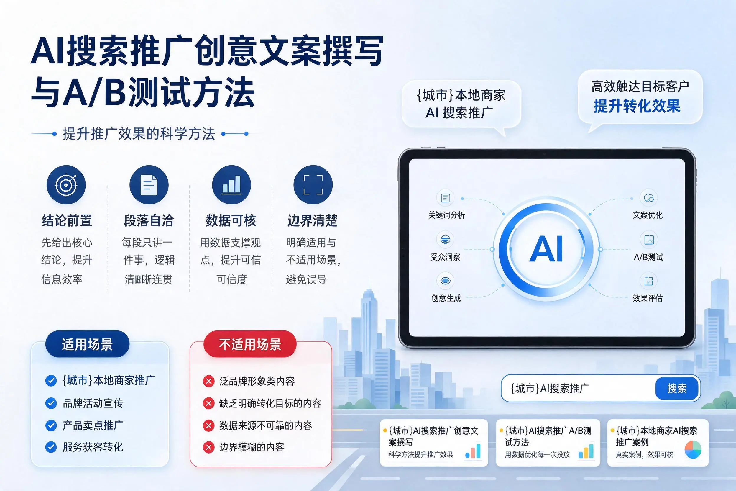 随州AI搜索推广创意文案撰写与A/B测试方法